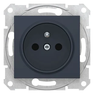 Schneider Electric Sedna Gniazdo pojedyncze z/u z przesłonami(z. bezgwint) grafit SDN2800770 SDN2800770 - Gniazdka elektryczne - miniaturka - grafika 1