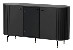 Komoda Zante 2D1W Za3 Czarny Mat - Komody - miniaturka - grafika 1