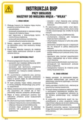 Instrukcje stanowiskowe BHP - IAG18 LNSTRUKCJA BHP PRZY OBSŁUDZE MASZYNY DO MIELENIA MIĘSA - WILK, FN - FOLIA SAMOPRZYLEPNA; (245X350MM) - miniaturka - grafika 1