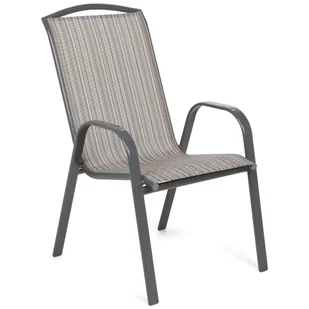 Meble ogrodowe metalowe Sevilla 150 cm Atlanta Grey / Beige Striped 6+1 II. gatunek - Meble ogrodowe - miniaturka - grafika 9