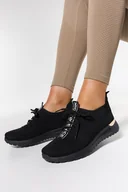 Moda i Uroda OUTLET - Czarne buty sportowe damskie sznurowane Casu 81331-1-36 - miniaturka - grafika 1
