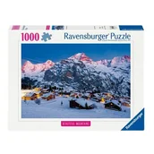 Puzzle - Puzzle RAVENSBURGER Beautiful Mountains Bernese Oberland Murren (1000 elementów) - miniaturka - grafika 1