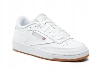 Buty sportowe damskie - Reebok Club C Buty Skórzane Damskie Białe 40 3A8G2* 40 3_8 - miniaturka - grafika 1