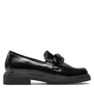 Półbuty damskie - Loafersy Gabor 52.554.98 Czarny - miniaturka - grafika 1