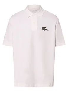Lacoste Koszulka polo z aplikacją z logo Mężczyźni,Kobiety Bawełna biały jednolity, S - Koszulki i topy damskie - miniaturka - grafika 1