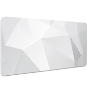 Podkładki na biurko - Mata ochronna na biurko Abstrakcja biała 100x50 cm, Dywanomat - miniaturka - grafika 1