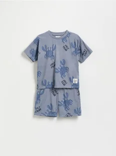 Reserved - Bawełniany komplet - jasnoniebieski - Moda i Uroda OUTLET - miniaturka - grafika 1