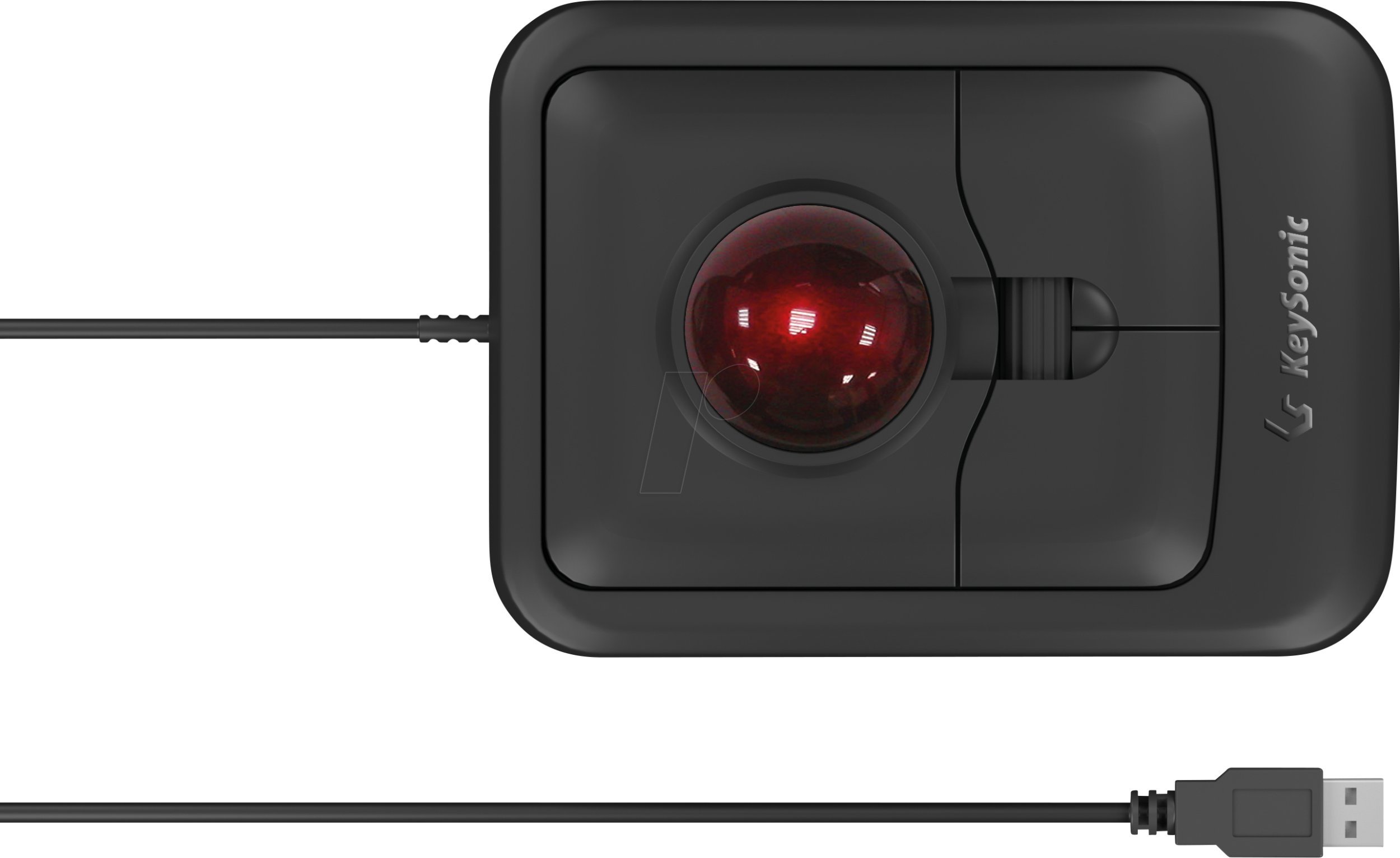 KeySonic MSM KSM-4006-UT Corded Trackball-Maus schwarz