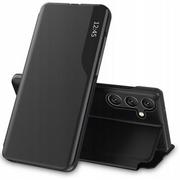Etui i futerały do telefonów - Etui TECH-PROTECT Flip View Pro do Samsung Galaxy A14 4G Lite Czarny - miniaturka - grafika 1