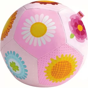 Haba 302481 piłka dziecięca czarująca kwiaty, miękka, łatwa do chwytania piłka z motywem kwiatowym, zabawka dla dzieci od 6 miesięcy 302481 - Maskotki i pluszaki - miniaturka - grafika 1
