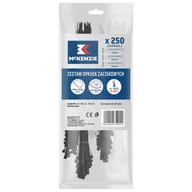 Inne mocowania - Zestaw opasek zasikowych czarne/białe 250 szt McKenzie - miniaturka - grafika 1