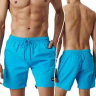 Kąpielówki męskie - SPODENKI MĘSKIE kąpielowe szybkoschnące wiązane dopasowane Atlantic *XL - miniaturka - grafika 1