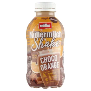 Müller Müllermilch Shake Napój mleczny o smaku czekolady i pomarańczy 400 g - Mleko - miniaturka - grafika 1