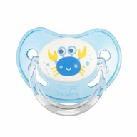 Smoczki uspokajające - CANPOL 22/507_blu smoczek silikonowy anatomiczny 6-18m - miniaturka - grafika 1
