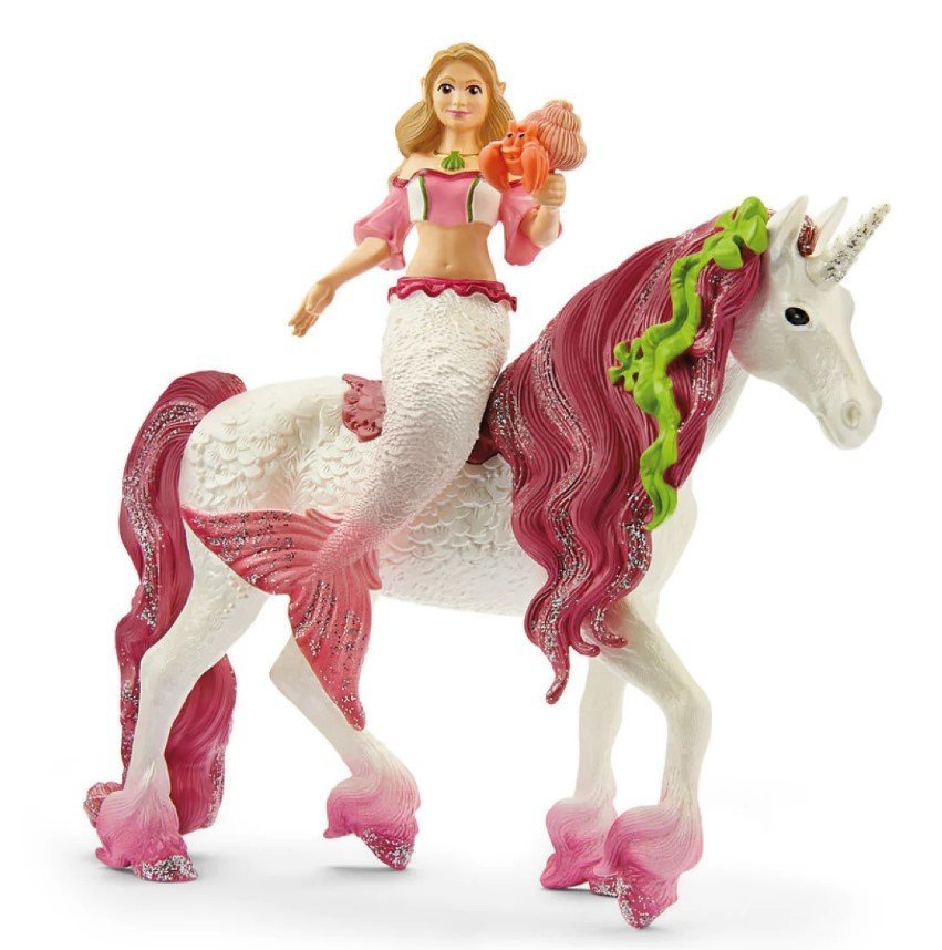 Schleich, Figurka kolekcjonerska, SYRENA FEYA NA PODWODNYM JEDNOROŻCU, 70593