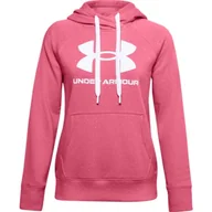 Kurtki i kamizelki sportowe damskie - Damska bluza treningowa UNDER ARMOUR Rival Fleece Logo Hoodie - miniaturka - grafika 1