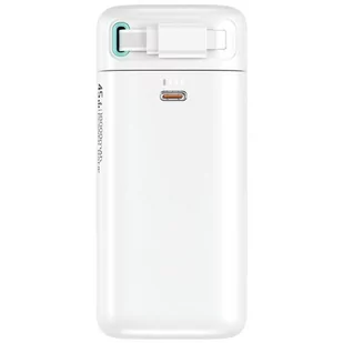 USAMS Powerbank ze zwijanym kablem Lightning 18000 mAh PD45W Fast Charge XMF Series biały/white 20KCD21702 (US-CD217) - Powerbanki - miniaturka - grafika 3