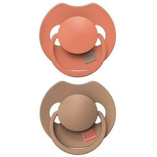 Lovi Smoczek silikonowy dynamiczny 6-18m Prime Granola/orange 2 szt. - Smoczki uspokajające - miniaturka - grafika 1