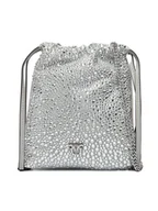 Torebki damskie - PINKO Torebka Slouchy Coulisse Baby AI 25-26 PCPL 105409 A2WF Srebrny - miniaturka - grafika 1