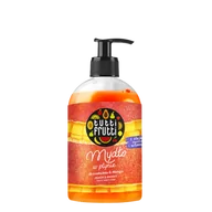 Kremy i maski do rąk - Tutti Frutti TUTTI FRUTTI Brzoskwinia i Mango Mydło w płynie z olejkami owocowymi i witaminą E 500ml TFR0069A - miniaturka - grafika 1