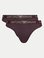 Majtki damskie - Emporio Armani Underwear Komplet 2 par stringów 163333 4F235 05093 Fioletowy - miniaturka - grafika 1