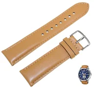 Akcesoria do zegarków - Skórzany pasek do zegarka Casio EFV-520L brązowy 22 mm - miniaturka - grafika 1