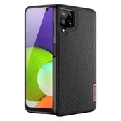 Etui i futerały do telefonów - Dux Ducis Fino etui pokrowiec pokryty nylonowym materiałem Samsung Galaxy A22 4G czarny - miniaturka - grafika 1
