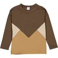 Koszulki i topy damskie - Fred's World by Green Cotton Dziewczęce Alfa Point L/S T T-shirty i topy, Brązowy mist, 122 cm - miniaturka - grafika 1