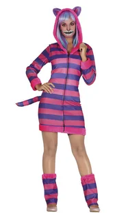 Strój kota w fioletowo-różowe paski-L - Stroje karnawałowe - miniaturka - grafika 1