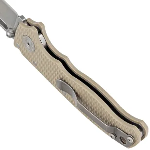 Nóż składany Demko AD20.5 Shark Foot Coyote Tan G10, Stonewashed CPM S35VN by Andrew Demko (205-S35-SFCT) - Noże - miniaturka - grafika 5