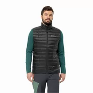 Kamizelki męskie - Męska kamizelka puchowa Jack Wolfskin PILVI DOWN VEST M black - S - miniaturka - grafika 1