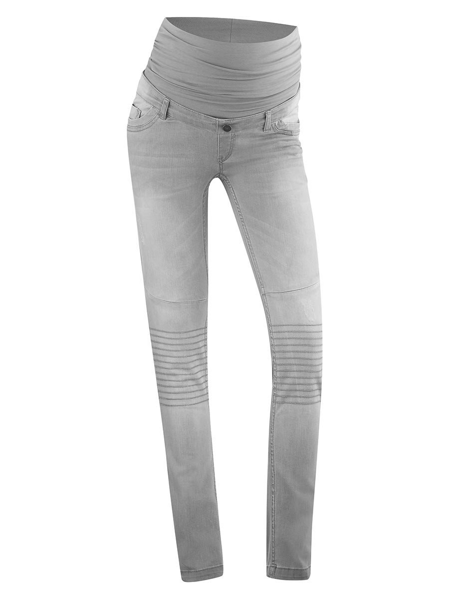 Damskie spodnie jeansy ciążowe jasnoszare Bellybutton Maternity, r.36