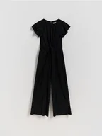 Sukienki i spódniczki dla dziewczynek - Reserved - Strukturalny kombinezon - czarny - miniaturka - grafika 1