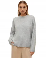 Swetry damskie - VERO MODA SWETER DAMSKI SZARY Z WEŁNĄ WYGODNY S J7A - miniaturka - grafika 1