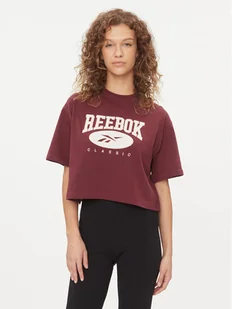 Reebok T-Shirt Classics Big Logo IL4638 Czerwony Regular Fit - Koszulki i topy damskie - miniaturka - grafika 1