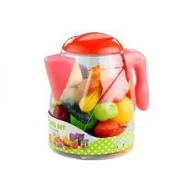 Zabawki AGD - Lean Toys Artykuły spożywcze w dzbanku warzywa owoce 50 elementów - miniaturka - grafika 1