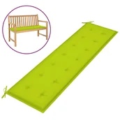 Poduszki ogrodowe - vidaXL Poduszka na ławkę ogrodową, jasnozielona, 180x50x4 cm, tkanina 314094 - miniaturka - grafika 1