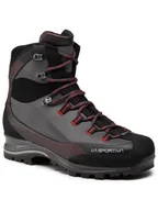 Buty trekkingowe męskie - La Sportiva Trango TRK Leather GTX Buty Mężczyźni, carbon/chili EU 45 2021 Trapery turystyczne 11Y900309-45 - miniaturka - grafika 1