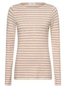 Koszulki i topy damskie - Marc O'Polo - Damska koszulka z długim rękawem, różowy - miniaturka - grafika 1