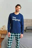 Piżamy damskie - Granatowa piżama „The Original” - miniaturka - grafika 1