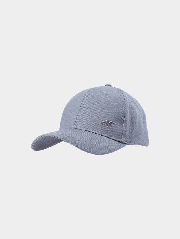 Czapka z daszkiem strapback unisex 4F 4FWSS24ACABU271-25S Szary