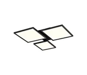 Lampy sufitowe - Top Light - LED Ściemnialny żyrandol natynkowy LED/50W/230V 3000-6500K czarny + pilot - miniaturka - grafika 1