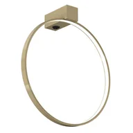 Lampy ścienne - Kinkiet metalowy pierścień Agaro 4317 Shilo LED 9W 4000K metal na przedpokój złoty - miniaturka - grafika 1