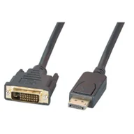 Adaptery i przejściówki - EFB Elektronik K5564SW.2V2 adapter kablowy 2 m DisplayPort DVI Czarny - miniaturka - grafika 1