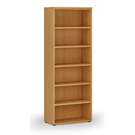 Inne meble biurowe - Regał biurowy PRIMO WOOD, 2128 x 800 x 420 mm, buk - miniaturka - grafika 1