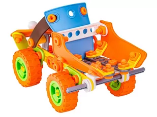 Klocki Elastyczne, Konstrukcyjne 136 El. Samochód, Auto, Quad, Helikopter, Samolot Do Rozkręcania I Skręcania 5w1 - Klocki - miniaturka - grafika 4