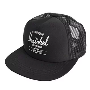Czapki dla dzieci - Herschel Whaler Mesh Kids Classic Logo czapka dla dorosłych, Czarny, One size, zwierzę domowe - grafika 1
