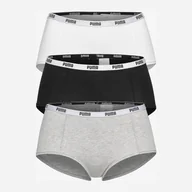 Majtki damskie - Komplet damskich majtek-szorty 3 sztuki Puma Mini Short 3p Pack 90759101 S Czarny/Szary/Biały (8718824804552) - miniaturka - grafika 1