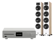 Zestawy stereo - Sonoro Maestro Quantum (biały) + Diva 6 (dąb) - miniaturka - grafika 1