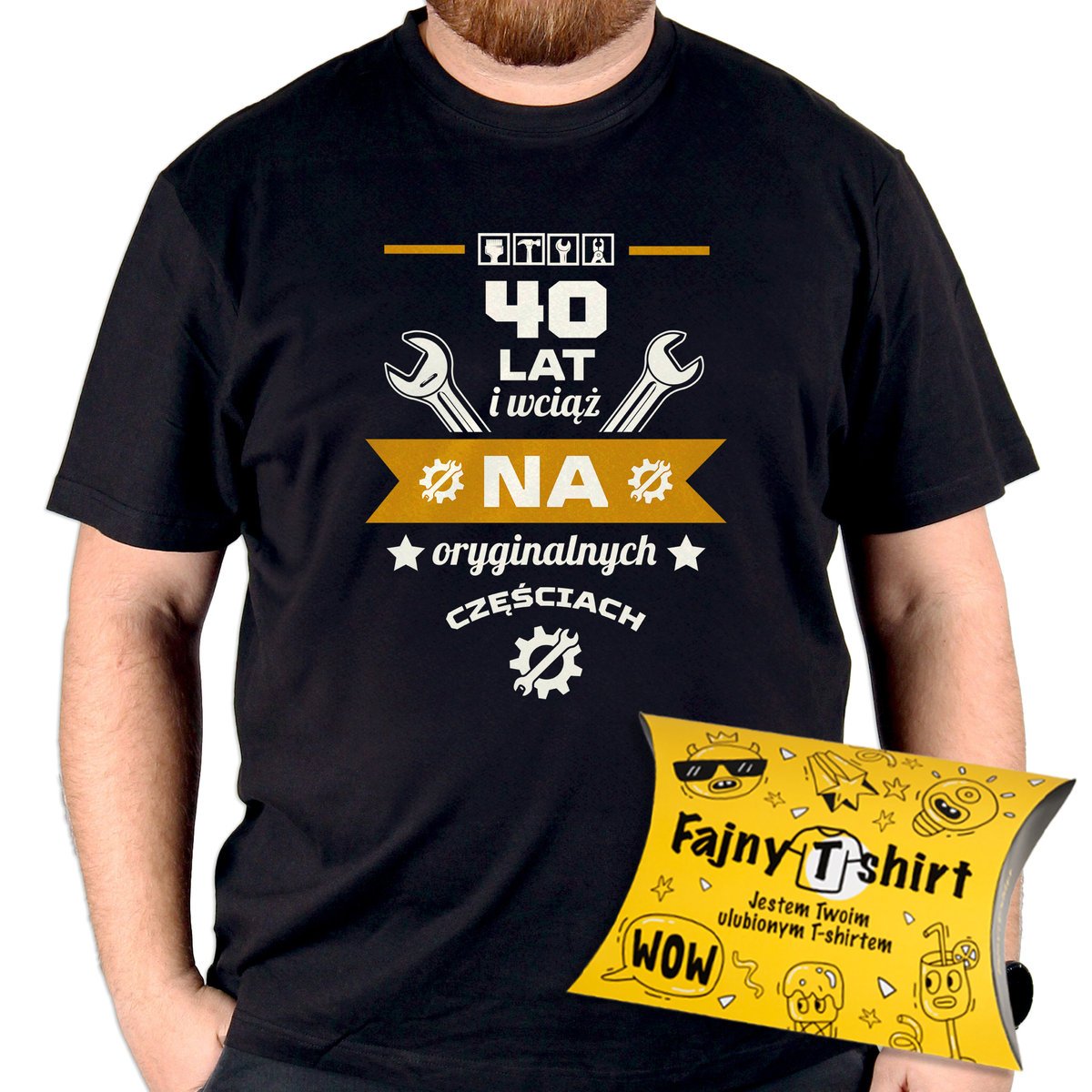 Koszulk 40 Urodziny Prezent dla Niego Męża Faceta + Opakowanie 5XL